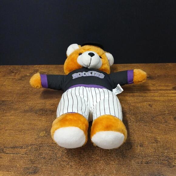 MLB Colorado Rockies 12" Mini Bear Plush, Play-by-Play - Picture 4 of 6